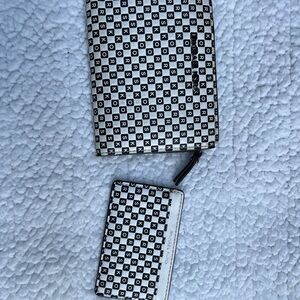 Michael Kors Black and White Key Card Holder Set